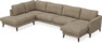 Bridge - 3-sits soffa med divan vänster och schäslong höger - Brun