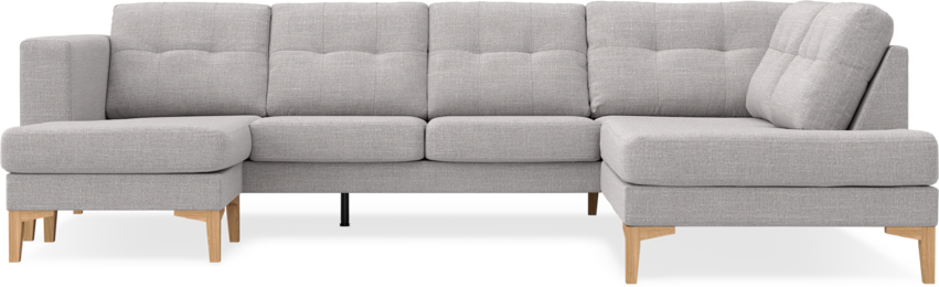 Rio - 3-sits soffa med schäslong vänster och divan höger - Grå