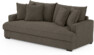 Mila - 3-sits soffa, hel dyna - Brun
