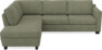 Friday - 2,5-sits soffa med divan vänster - Vit