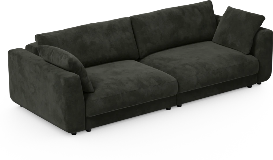Amie - Bäddsoffa 4-sits - Svart