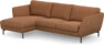 Madison Lux - 2-sits soffa med schäslong vänster - Orange