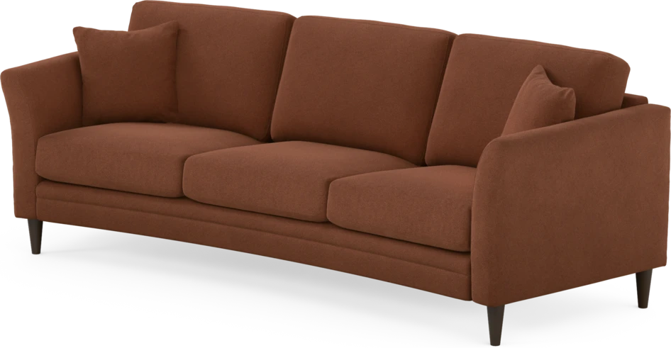 Eden - 3-sits soffa svängd - Orange