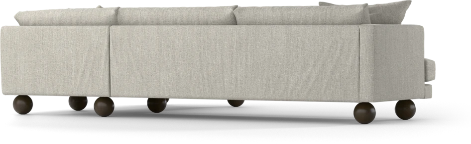 Harper - 3-sits soffa med divan höger - Vit