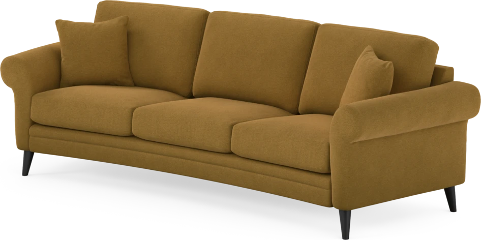 Eden - 3-sits soffa svängd - Gul