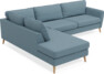 County - 2,5-sits soffa med divan vänster - Blå