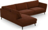 Madison - 3-sits soffa med divan vänster - Orange