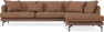 Harper - 3-sits soffa med divan höger - Orange