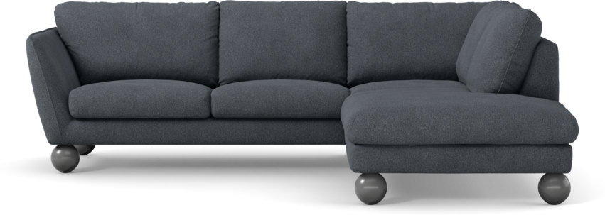 Madison Lux - 2-sits soffa med divan höger - Vit