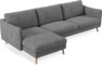 Madison Lux - 3-sits soffa med schäslong vänster - Vit