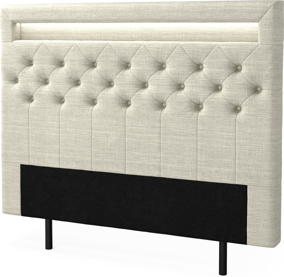 New York led - Sänggavel, 90-210 cm - Beige