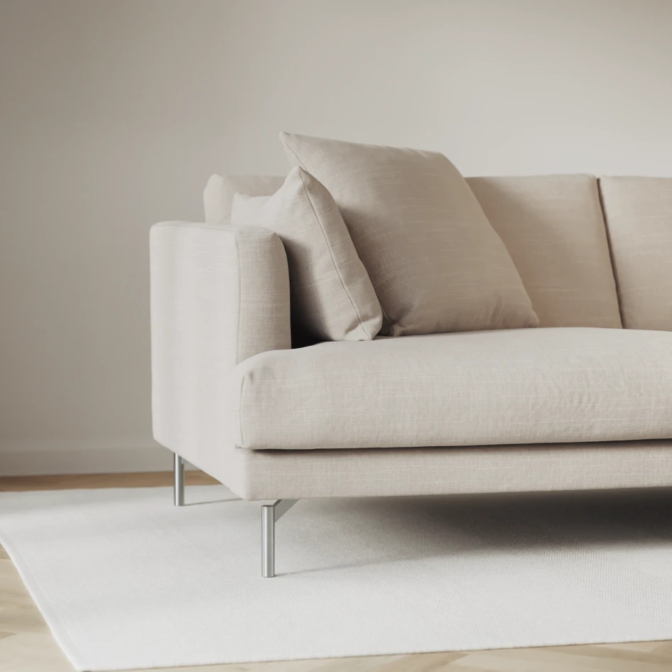 Harper - 3-sits soffa, hel dyna - Beige