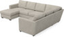 Friday - Hörnsoffa, 3+2-sits med schäslong vänster - Beige