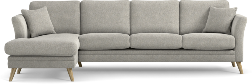 Eden - 3-sits soffa med schäslong - Grå