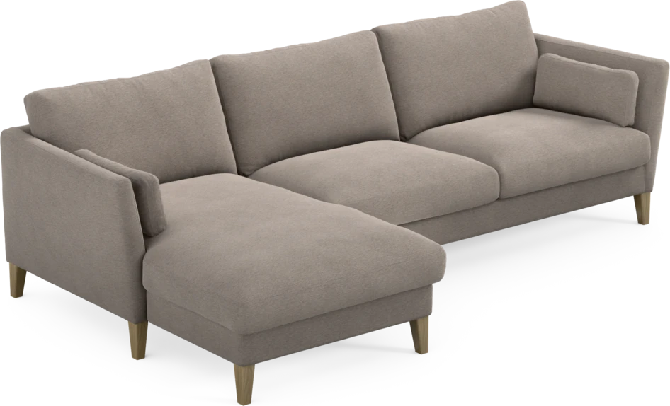 Winston - 3-sits soffa med schäslong, vändbar - Beige