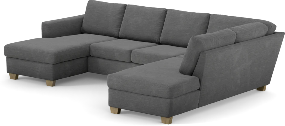 Friday - 3-sits soffa med schäslong vänster och divan höger - Grå