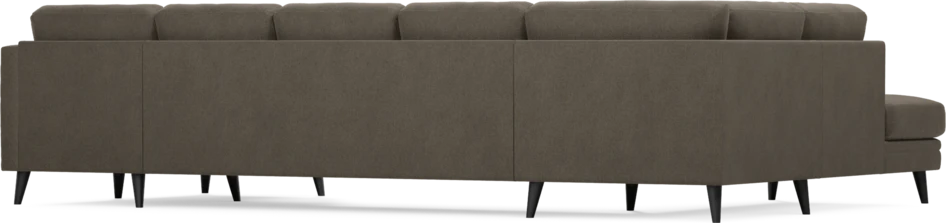 Eden - 3-sits soffa med divan vänster och schäslong höger - Brun