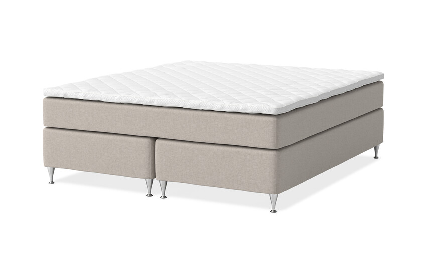 Sleep Delux - Kontinentalsäng, dubbelsäng med bäddmadrass Sense Delux - Beige