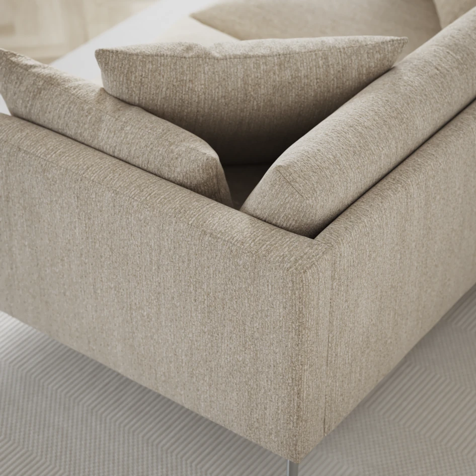 Harper - 3-sits soffa, hel dyna - Beige
