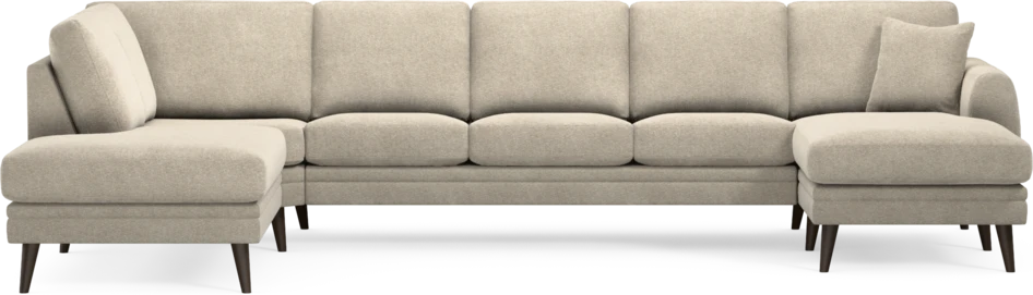 Eden - 3-sits soffa med divan vänster och schäslong höger - Beige