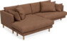Harper - 4-sits med schäslong XL vänster - Orange