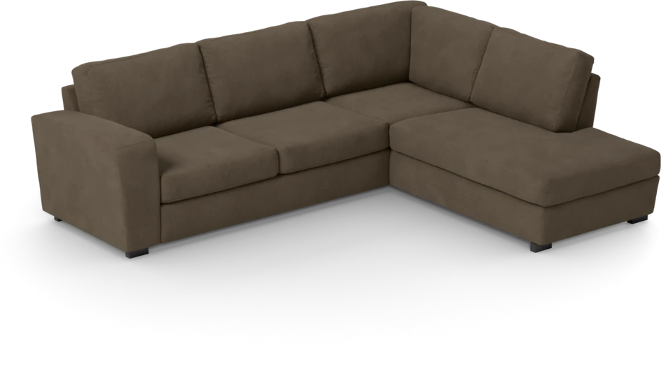 Friday - 2,5-sits soffa med divan höger - Brun