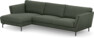 Madison Lux - 3-sits soffa med schäslong vänster - Grön