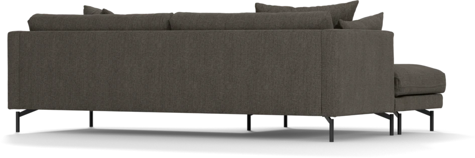 Harper - 4-sits med schäslong XL vänster - Brun