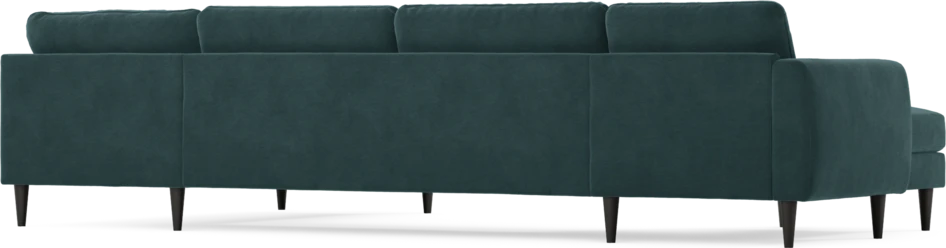 Bridge - 3-sits soffa med schäslong vänster och divan höger - Blå