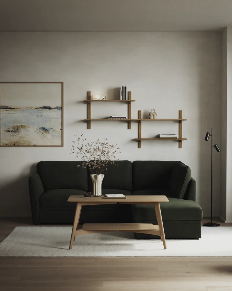 Öland - Bäddsoffa med divan höger - inspiration