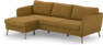 County - 3-sits soffa med flyttbar schäslong - Gul