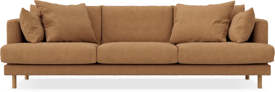 Harper - 4-sits soffa - Gul