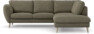 Madison - 2-sits soffa med divan höger - Brun