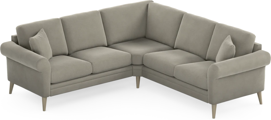 Eden - Hörnsoffa, 2+2-sits - Brun