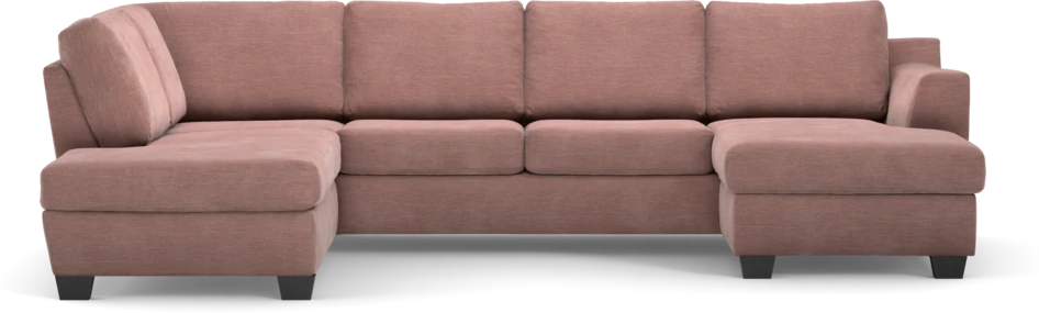 Friday - 3-sits soffa med divan vänster och schäslong höger - Rosa