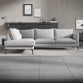 Impression Delux - 3-sits soffa med divan vänster - Grå
