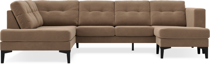 Rio - 3-sits soffa med divan vänster och schäslong höger - Beige