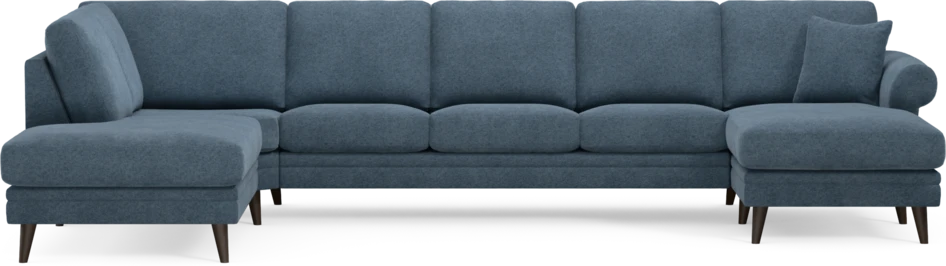 Eden - 3-sits soffa med divan vänster och schäslong höger - Blå