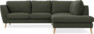 Madison - 2-sits soffa med divan höger - Grön