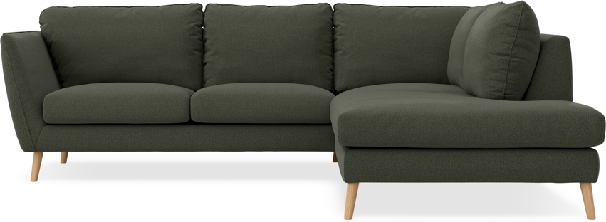 Madison - 2-sits soffa med divan höger - Grön