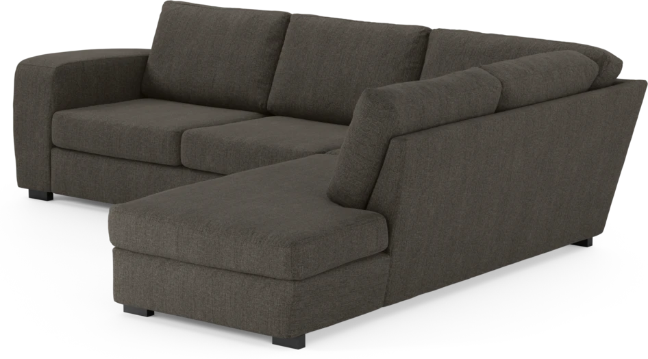 Friday - 2,5-sits soffa med divan höger - Brun