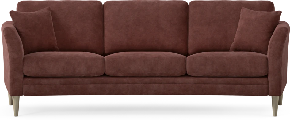 Eden - 3-sits soffa svängd - Röd