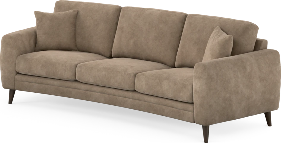 Eden - 3-sits soffa svängd - Beige
