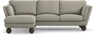 Madison Lux - 2-sits soffa med schäslong vänster - Grå