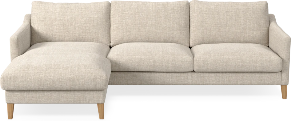 Winston - 3-sits soffa med schäslong, vändbar - Beige
