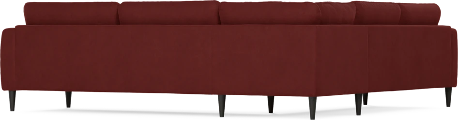 Bridge - Hörnsoffa, 2+3-sits - Röd
