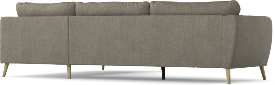County - 2,5-sits soffa med divan höger - Brun