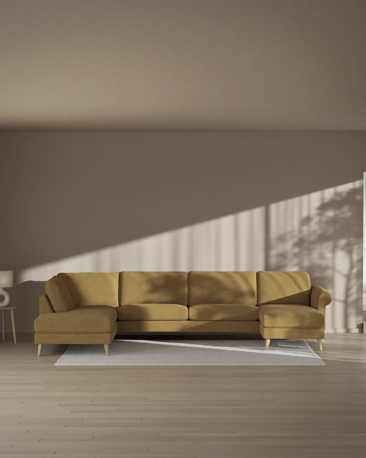 Bridge - 3-sits soffa med divan vänster och schäslong höger - inspiration