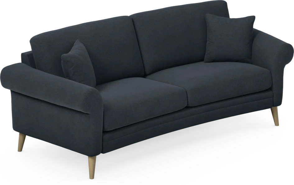 Eden - 2,5-sits soffa svängd - Blå