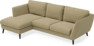 Madison Lux - 2-sits soffa med schäslong vänster - Gul